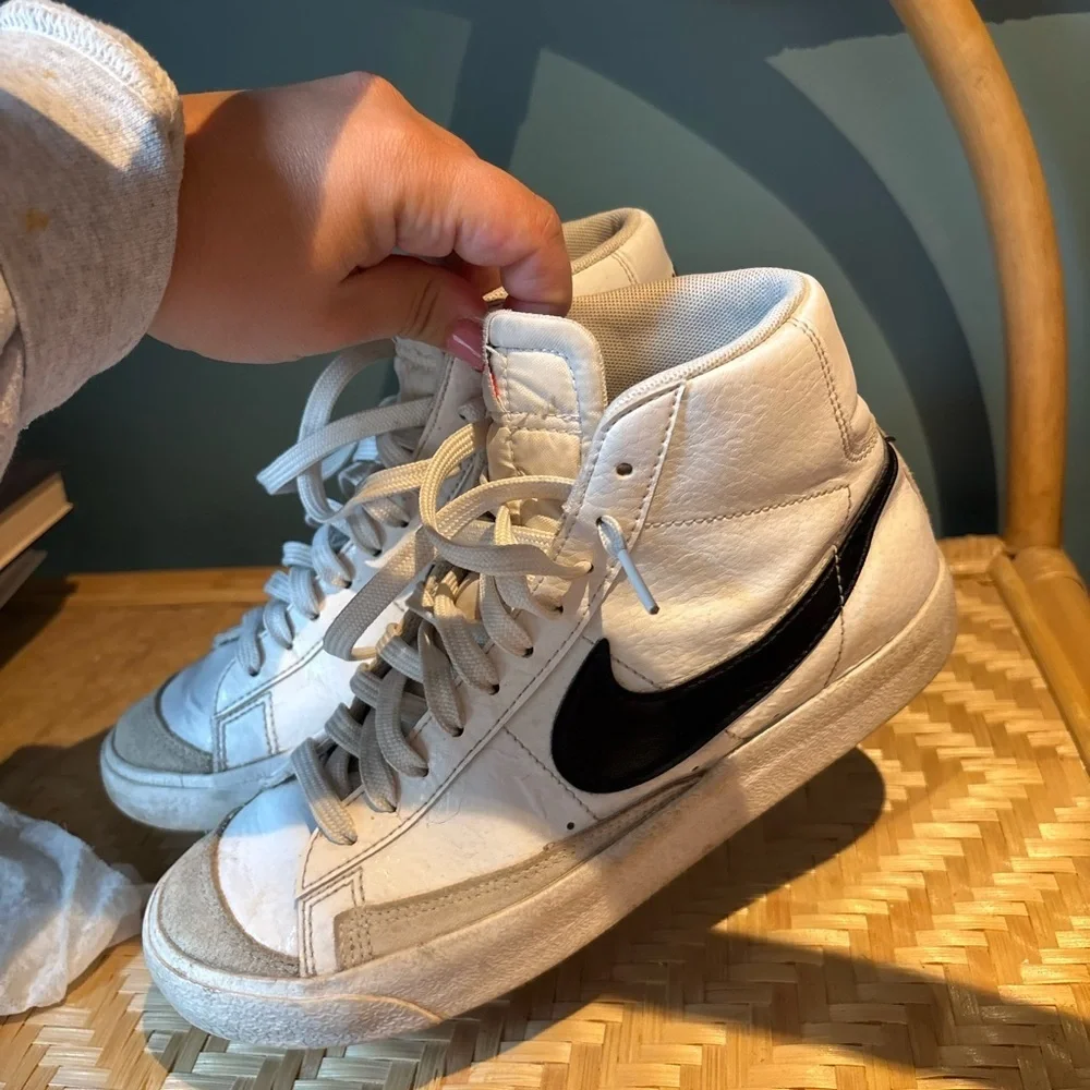 Nike Blazer High-Top Sneakers - White and‎ Black